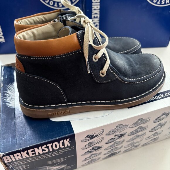 NIB | Birkenstock Pasadena Lace Up Ankle Boot Navy Blue Regular Width EU 37 - Picture 5 of 10
